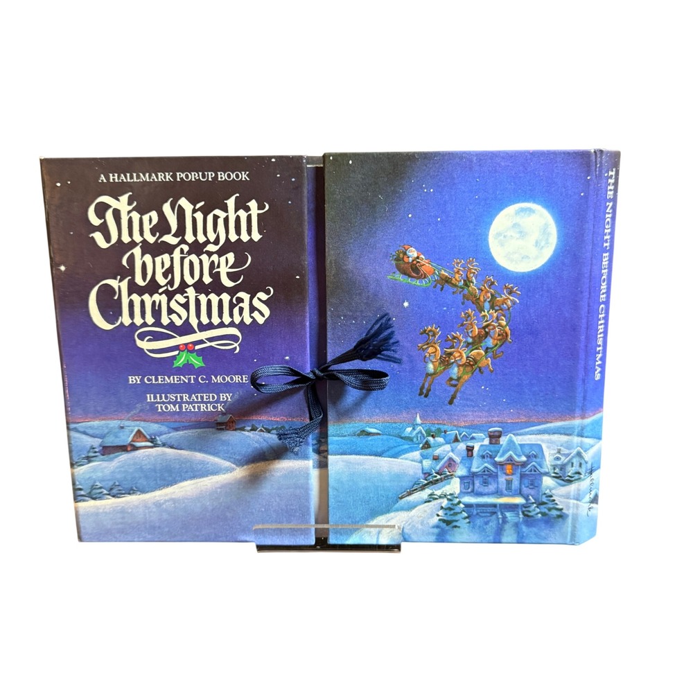 The Night Before Christmas A Hallmark Pop-Up Book 1988 Clement C Moore Ribbon